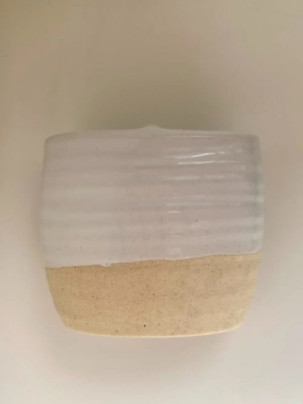 Rare Threshold Artisan Ceramic Stoneware Toothbrush Holder